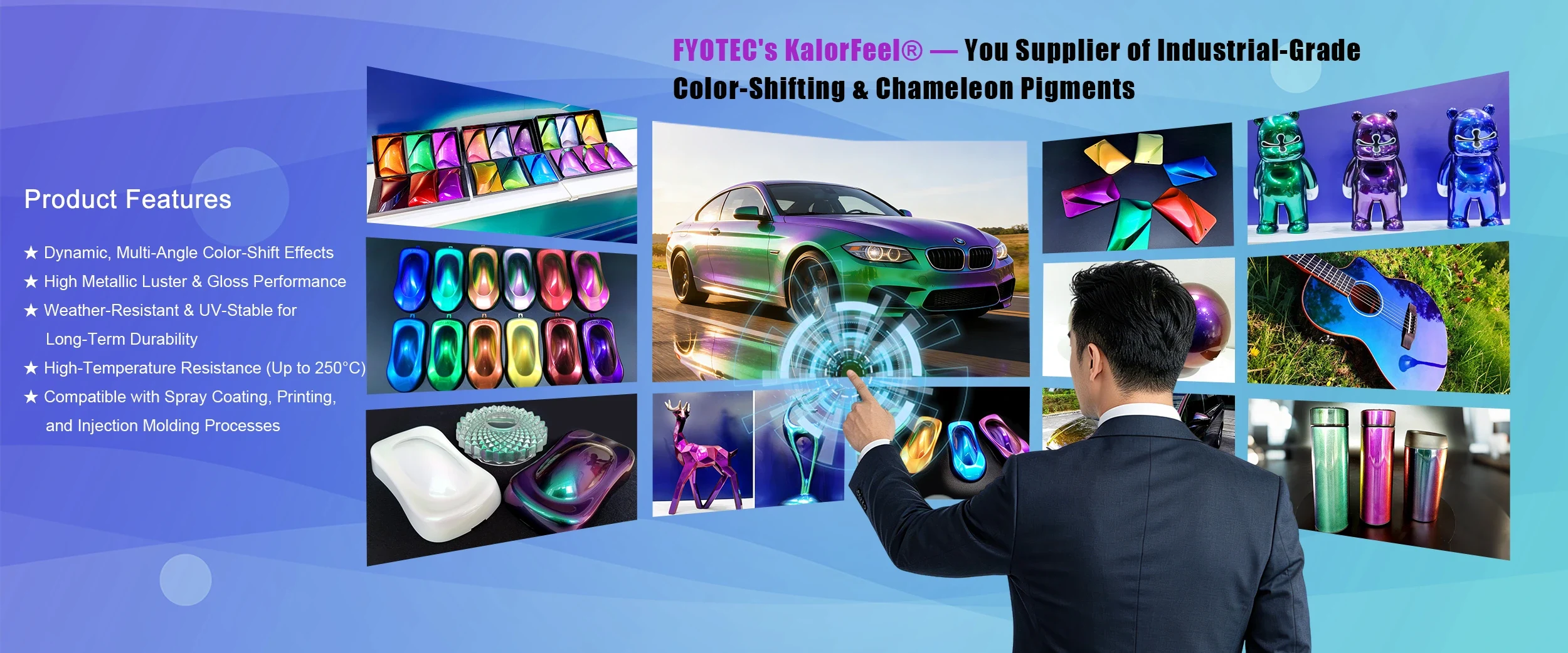 Supplier ng OEM Industrial-Grade Optical Color-Shifting Pigments