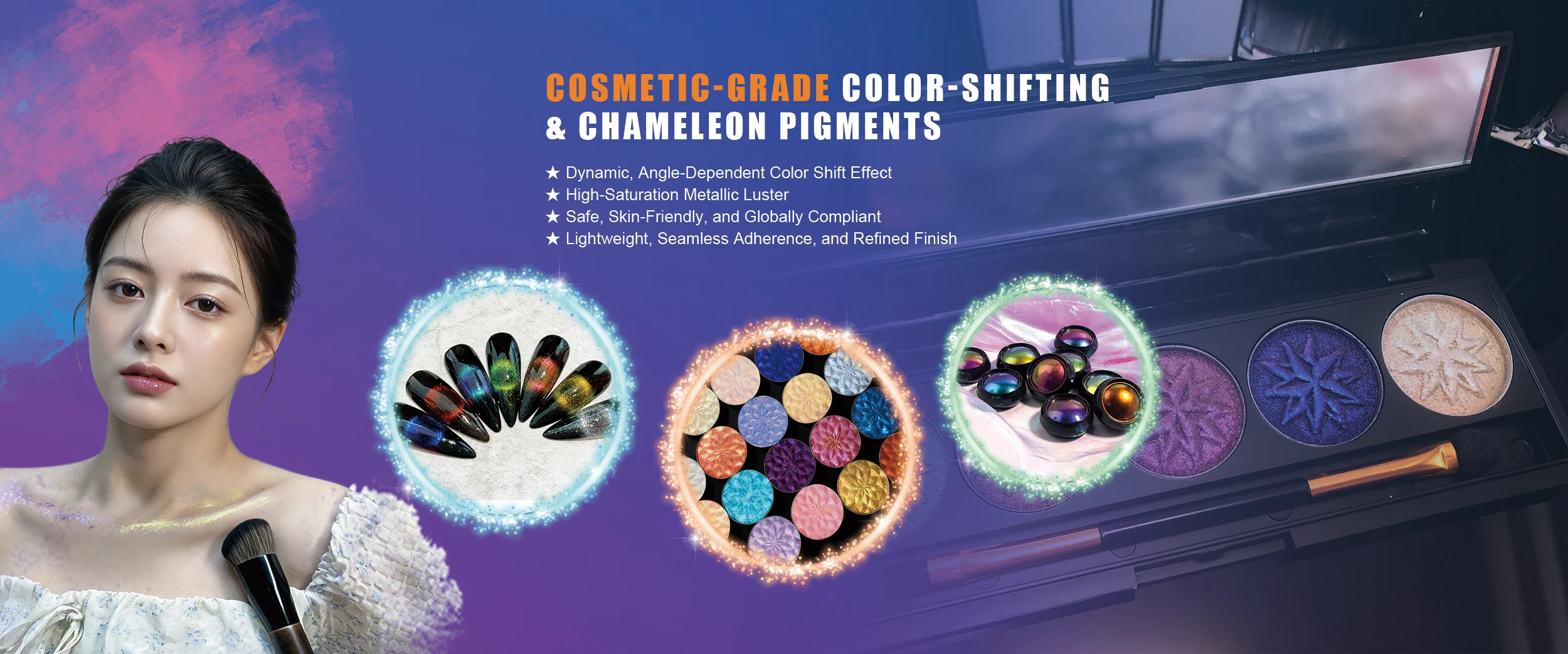 China Cosmetic-Grade Optical Color-Shifting Pigment Manufacturer