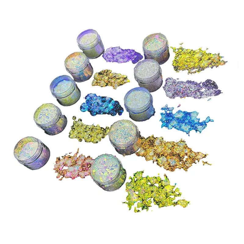 High-chroma transparent chameleon pigments