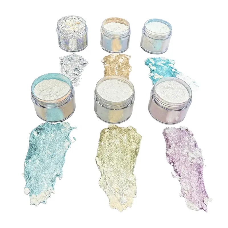 Silver Fantasy Transparent na Color-Shifting Pigment para sa Eyeshadow Highlighting